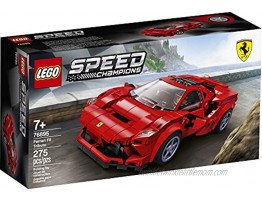 LEGO Speed Champions 76895 Ferrari F8 Tributo Toy Cars for Kids Building Kit Featuring Minifigure 275 Pieces