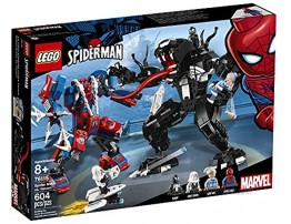 LEGO Super Heroes Marvel Spider Mech Vs. Venom 76115 Action Toy Building Kit with Web Shooter and Gripping Toy Claw Includes Spider-Man Minifigures Venom and Ghost Spider 604 Pieces