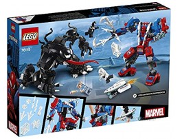 LEGO Super Heroes Marvel Spider Mech Vs. Venom 76115 Action Toy Building Kit with Web Shooter and Gripping Toy Claw Includes Spider-Man Minifigures Venom and Ghost Spider 604 Pieces