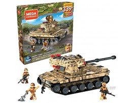Mega Construx Army Tank Construction Set with Character Figures Building Toys for Kids 339 Pieces