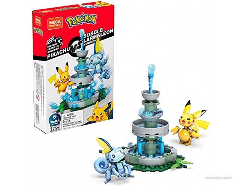 Mega Construx Pokemon Pikachu vs. Sobble Figure Building Set