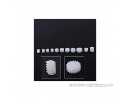 11Pcs Plastic Gears,Plastic Spindle Worm Gear Plastic Gears Set Pulley Crown Gear Set for Aircraft Car Model
