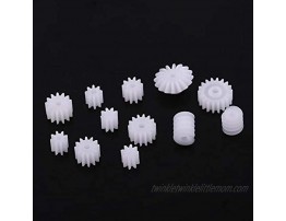 26pcs Plastic Spindle Worm Gear Set Small Plastic Gears 2MM 2.3MM 3MM 3.17MM 4MM Motor Gear Kits DIY Assembly for Aircraft Car Model