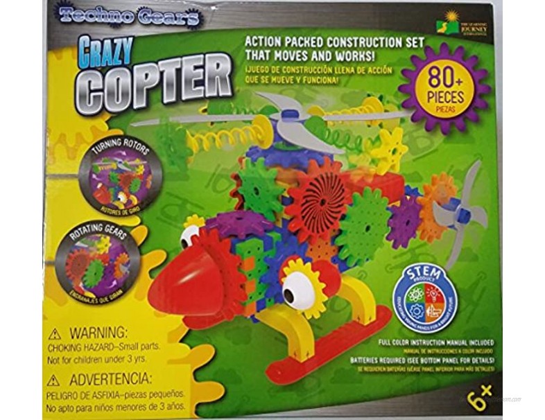 Crazy Copter Action Packed Construction Set That Moves and Works