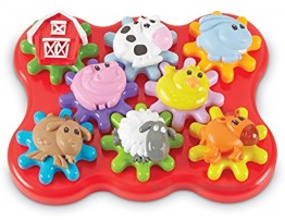 Learning Resources Build & Spin: Farm Friends Fine Motor Toy 17 Piece Set Ages 2+