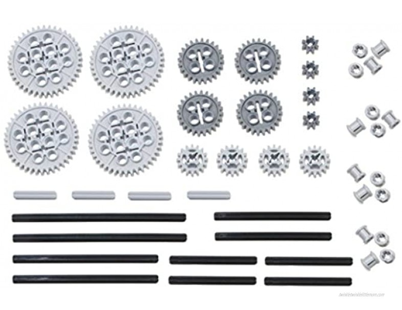 LEGO 46pc Technic gear & axle SET Works with Mindstorms NXT EV3 Bionicles and more LEGO creations!