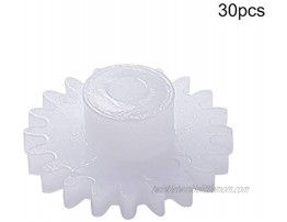 Othmro 30pcs Plastic Gears 20 Teeth Model 202A Reduction Gear Plastic Worm Gears for RC Car Robot Motor