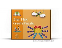 RAINBOW TOYFROG Star Flex Create Puzzle-STEM Toys-Building Toy for Kids Educational Alternative to Building Blocks Safe Kids Material