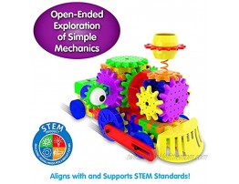 The Learning Journey Techno Gears STEM Construction Set Crazy Train 60+ pieces Learning Toys & Gifts for Boys & Girls Ages 6 Years and Up