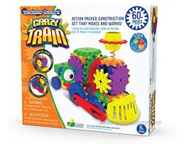 The Learning Journey Techno Gears STEM Construction Set Crazy Train 60+ pieces Learning Toys & Gifts for Boys & Girls Ages 6 Years and Up