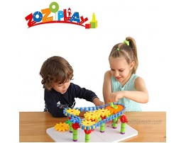 ZOZOPLAY STEM Learning Toy 170 PCS Engineering Creative Construction Building Blocks Kids Educational Toy Set for Boys and Girls Ages 3 4 5 6 7 8 9 Yr Old