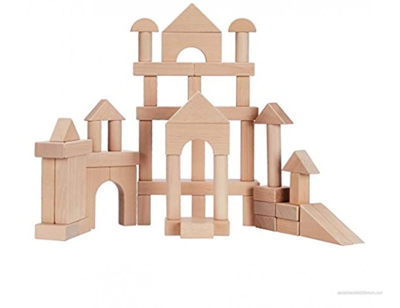 Basics Solid Wood Standard Unit Building Blocks 70 pieces