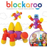 Blockaroo Magnetic Foam Building Blocks – STEM Preschool Toys for Babies Toddlers Boys and Girls The Ultimate Bath Toy – Critter Set