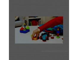 Bristle Blocks by Battat – STEM Interlocking Building Blocks – 50pc Playset – Soft Developmental Toys Basic Builder Case – for Toddlers and Kids Aged 2 Years + Multicolor 3081MTZ