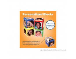 Constructive Playthings Toys Foam Stacking Blocks with Photo Pockets 4 Piece Set Holds 24 Photos Ages 12 Months and Up