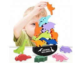 HahaGift Dinosaur Toys for Kids 3-5 Year Old Boys Gifts Wooden Stacking Toddler Toys for 2 3 4 5 6 Year Old Boys Toys Montessori Learning Toys Age 2-6 Year Old Boys Christmas & Birthday Gifts!