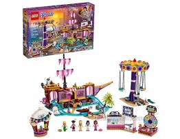 LEGO Friends Heartlake City Amusement Pier 41375 Toy Rollercoaster Building Kit with Mini Dolls and Toy Dolphin Build and Play Set Includes Toy Carousel Ticket Kiosk and More 1,251 Pieces