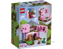 LEGO Minecraft The Pig House 21170 Minecraft Toy Featuring Alex a Creeper and a House Shaped Like a Giant Pig New 2021 490 Pieces