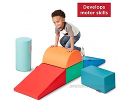 Radio Flyer Tumble Town Foam Blocks – Rainbow Kids Indoor Climber & Play Structure Ages 9 Months 3 Years