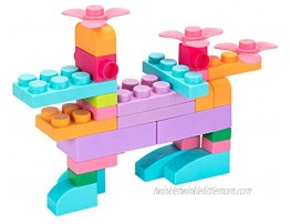 UNiPLAY Plus Soft Building Blocks — Creativity Toy Educational Play Cognitive Development Early Learning Stacking Blocks for Infants and Toddlers Pink 42-Piece Set