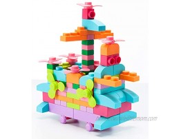 UNiPLAY Plus Soft Building Blocks — Creativity Toy Educational Play Cognitive Development Early Learning Stacking Blocks for Infants and Toddlers Pink 42-Piece Set