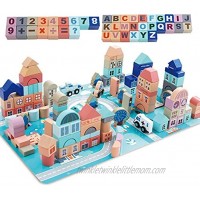 Wooden Building Blocks for Toddlers Kids Wood Toys for Birthday Gifts for Kids 3 4 5 Years Old