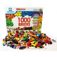 1,000 Bricks 1000 Toy Building Blocks Plus 70 Free Total 1070 Pieces! Mixed Colors Compatible Great Creative Box