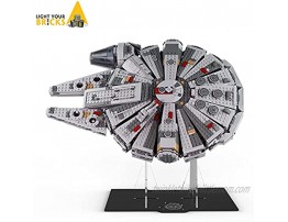 Acrylic Display Stand for Lego Millennium Falcon 75257 Star Wars Building Block Model Set,Transparent Clear Display Holder,Vertical Durable Stable Display Bracket Stand Only No Bricks
