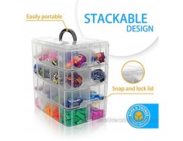 Bins & Things Toy Organizer with 40 Adjustable Compartments Compatible with LOL Surprise Dolls LPS Shopkins Calico Critters and Lego Dimension
