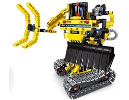 Bo-Toys Building Bricks STEM Toy 342 Pcs Excavator & Robot Construction Blocks Build It Yourself Toys