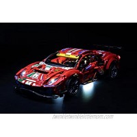 Brick Loot Deluxe LED Lighting Light Kit for Your Lego Ferrari 488 GTE AF Corse #51 Set 42125 Note: The Model is NOT Included