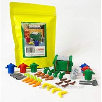 Brick Loot Ultimate Minifig Custom Garbage Kids Accessory Pack including Pieces Compatible with LEGO Minifigures and Most Major Brick Brands