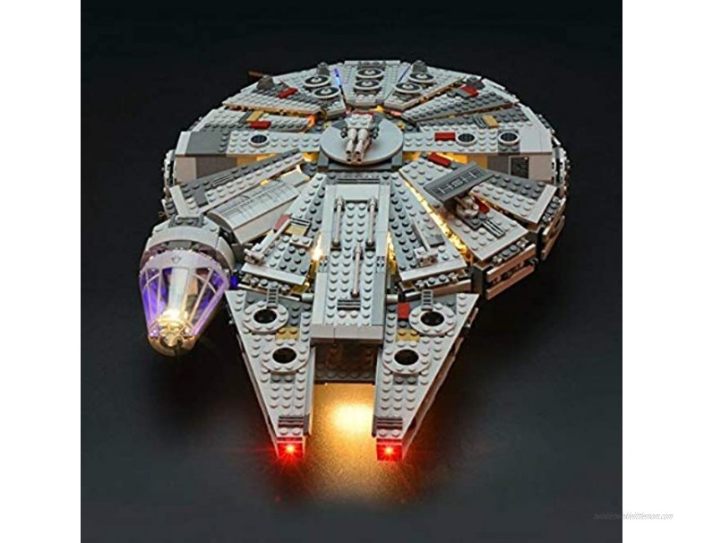 brickled Lighting kit for Lego Millennium Falcon 75105 Lego Set not Included Compatiable with 75257