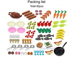 City Foods Accessories Building Bricks with House Kitchen Food Hot Dog Pizza Turkey Cream Fruit Mini Figure Scale Bricks Toys for Kids Pretend Game