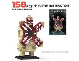 Demogorgon Building Blocks Toys Open Mouth Version,Mini Monsters Statues Decor for Desktop,Gifts for Boys158 pcs