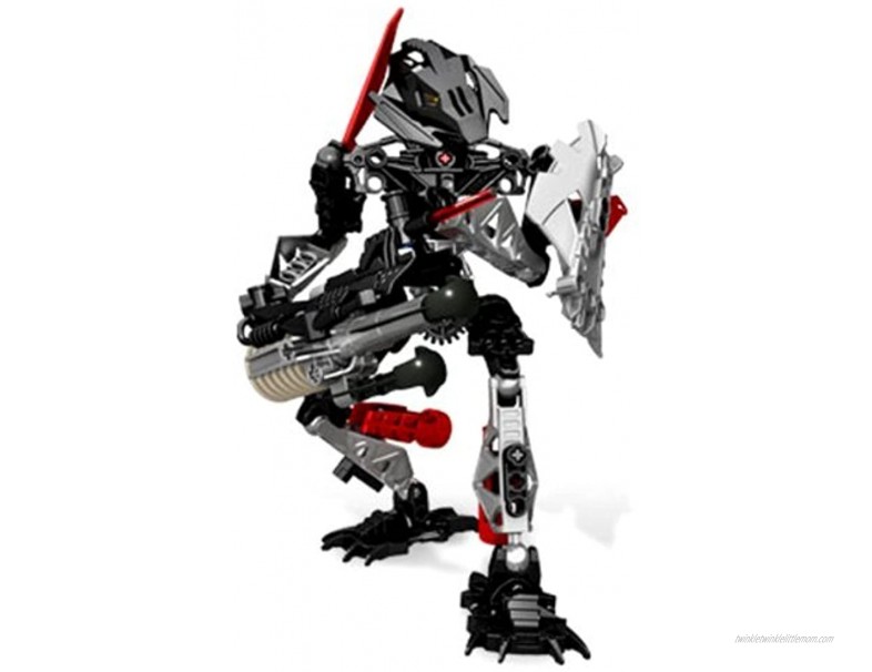 Lego Bionicle Mistika Series 7 Inch Tall Figure Set # 8690 TOA ONUA with Multi-Resistant Shield and Nynrah Ghost Blaster Total Pieces: 62