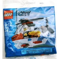 LEGO City Mini Figure Set 4900 Fire Helicopter Bagged 34 pieces