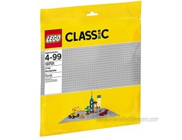 LEGO Classic Gray Baseplate 10701 Building Toy Compatible with Building Bricks for Kids Play 1 Piece