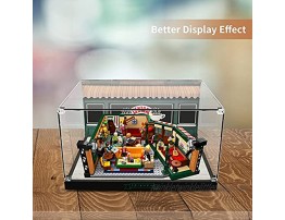 light your bricks Acrylic Display Case Box for Lego Ideas The Friends Central Perk 21319 Building Blocks Model Set Dust-Proof Transparent Clear Display Box Showcase The Model NOT Included