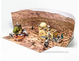 Pine Forest Desert Backdrop Compatible with LEGO Action Figures Play; Double-sided Dioramas: Twice The Value For The Money; Great For Engaging Imagination Make Stop-motion Movies; SINGLE Pack