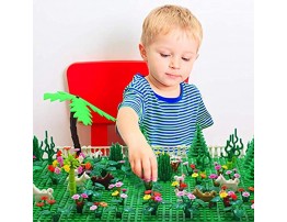 Sawaruita Garden Park Building Block Toy Set，Flower Botanical Scenery Accessories 450 + Compatible All Major Brands（Including 2Pack of 5 x 5 Base Plate A