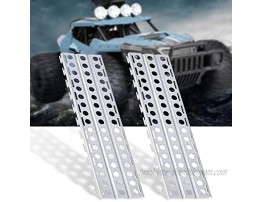 Tbest RC Crawler Sand Ladder 2pcs Silver Metal Durable Sand Ladder Hook Plate for 1 10 Scale RC Crawler Car