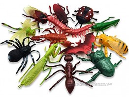 14pcs Bugs Toys Big Realistic Insects Toys Giant Large Fake Bugs Insects Toys for Kids Birthday Children's Day Gift Party Favors