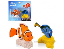 Disney Finding Dory Figurines Two Pack ~ Dory and Nemo Toy Figures with Stands | Finding Dory Party Favors and Toys with Stickers Disney Toys for Kids