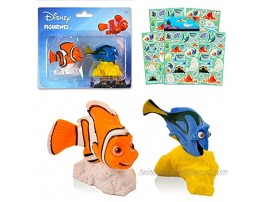Disney Finding Dory Figurines Two Pack ~ Dory and Nemo Toy Figures with Stands | Finding Dory Party Favors and Toys with Stickers Disney Toys for Kids