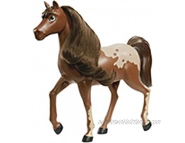 Mattel Spirit Untamed Herd Horse Approx. 8-in Moving Head,Chestnut Pinto with Long Black Mane& Playful Stance Great Gift for Horse Fans Ages 3 Years Old & Up
