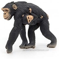 Papo Chimpanzee and Baby Figure Multicolor