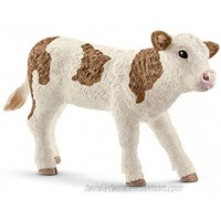 Schleich Farm World Simmental Calf Educational Figurine for Kids Ages 3-8