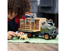 Schleich Wild Life 10-piece Animal Rescue Toy Truck with Ranger and Animals Playset for Kids Ages 3-8 Multicolore 11 x 39 x 23 cm