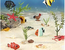 Terra by Battat – Tropical Fish World – Assorted Miniature Sea Animals Toy Fish & Tropical Fish Toys for Toddlers 3 & Up 60 Pc Multicolor